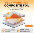 WanpeeGoo Self Warming Cat Bed, Heated Cat Bed, 2.0 Upgraded Thermal Foil Heating Pad, Plush Self-Heating Pet Mat for Crate, Floor, with Removable Washable Cover, Non-Slip, 15"x19"