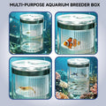 Floating Breeder Box for Fish Tank, Acrylic Baby Aquarium Isolation Box Hatchery Incubator Tank with Suction Cups for Gu