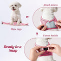 YIMEIS Dog Harness and Leash Set, No Pull Soft Mesh Pet Harness, Reflective Adjustable Puppy Vest for Small Medium Large Dogs, Cats (Pink, X-Small (Pack of 1)