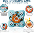 FOXMM Interactive Dog Treat Puzzle Toys for IQ Training & Mental Stimulating,Fun Slow Feeder,Large Medium Small Dogs Enrichment Toys with Squeak Design