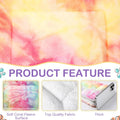 Haull 4 Pcs Waterproof Guinea Pig Bedding Mat, Tie Dyed, 13 x 10