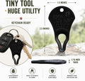 The Original Tick Key - Tick Detaching Device - Portable, Safe and Highly Effective Tick Detaching Tool (Black)