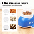 PAWISE Interactive Whale Dog Puzzle Toy & Cat Slow Feeder Food Dispenser