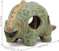 ALEGI Aquarium Ceramic Decorations Hideout, Cut Ceramic Dinosaurs Cave Rock