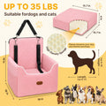 ALL GOOD PET SUPPLIES Dog Car Seat for Small/Medium Dogs Under 35lbs