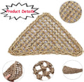 Tfwadmx 3 Pack Bearded Dragon Hammock Lizards Lounger Reptile Climbing Accessories, Natural Seagrass Fibers Hammock for 