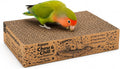 Agape Parrot Chew Toy, Shreddable Cardboard Bird Platform, Natural Perch