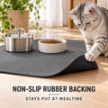 Cat Food Mat, 31.5" x 21.6" Extra Large Absorbent Cat Feeding Mat
