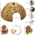 SINKOO 16PCS Hermit Crab Shells (7 Types) Growth, Hermit Crab Coconut Hut