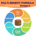 Dog Allergy Relief Chews - Anti-Itch Skin & Coat Supplement with Omega 3