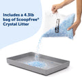 PetSafe ScoopFree Reusable Tray with Crystal Litter, Fresh Scent, 4.3Lb Bag