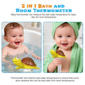 Floating Pool Thermometer, Large Size Easy Read for Water Temperature with String, Shatter Resistant Floating Thermomete
