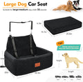 NEEZUKAR Dog Car Seat for Large Medium Size Dogs, Pet Car Seat Under 55 lbs