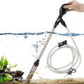 hygger Small Gravel Vacuum for Aquarium, Manual 80GPH Aquarium Gravel Cleaner Low Water Level Water Changer Fish Tank Cl