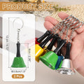 PATIKIL 2 PCS Mini Hand Bell, Call Bell Small Pet Collar Bells Keychain Cute Bulk Loud Jingle with Keychain for Dog Coll