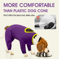 IDOMIK Dog Recovery Suit, Full Body Surgical Onesie Anti Licking,Purple,XL