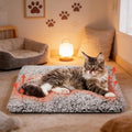 Self Warming Cat Bed, 28×20 inch Self Heating Cat Dog Mat, Non-Electric Warm Thermal Pet Pad for Indoor Outdoor Pets, Non-Slip Bottom, Washable (Grey)