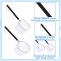 2 Pcs Aquarium Net, Stainless Steel Fish Nets for Aquarium Tiny Fish Tank Net with Extendable Stainless Steel Handle Rou