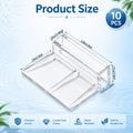 10 Pack Aquarium Lid Plastic Backstrip 6.3mm Aquarium Cover Bracket Rimless Fish Tank Glass Cover top Support Acrylic an
