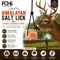 POHS Himalayan Salt Lick on Rope 6 lb Each (Pack of 2) for Horses & Livestock – Natural Pink Mineral Salt Block - Salt L