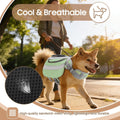 Rosvola Dog Vest Harness Backpack, Dog Harness and Removable Backpack, 2 Saddle Bags, Waterproof Dog Harness Saddle Bag with Reflective Strips for Walking Hiking Training