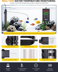 SEAOURA 800W Aquarium Heater for 100-180 Gallon Tank Thermostat Temp Probe
