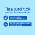 ADAMS Plus Pyrethrin Flea Dip for Dogs and Cats, Kills and Repels Fleas, Ticks, Lice, Gnats, Mosquitoes and Flies, for D