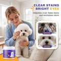 Tear Stain Remover Wipes for Dogs & Cats, Extra Thick Dog Eye Wipes with Coconut Oil, Probiotics & Aloe - Natural Pet Fa