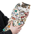 maiwoste 35.5" Extra Large Cat Grooming Wrap – Anti-Escape Cat Wrap for Cutting Nails, Brushing & Medication – Soft, Comfortable, Reusable, Self-Adhering, Holds Cats Up to 22lbs (Elephant Cat)
