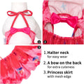 CuteBone One Piece Dog Bikini Swimsuit Dress - Puppy Bathing Suit Costume for Small Dogs - Comfortable & Stylish Pet Clothes for Summer Pool, Beach & Play LTDB01S
