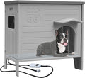 Heated Dog House Outdoor for Medium and Small Dog