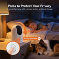xpai 4K UHD Indoor Camera, 64G Built-in Storage No Subscription,Pet Camera Indoor with Phone App,Work as Baby Monitor/Cat/Dog Camera,360°Pan&Tilt,Two-Way Talk,Privacy Mode,AI Tracking/Detection