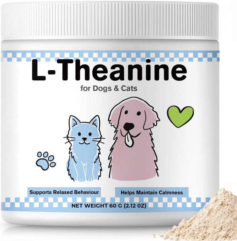 L-Theanine Calming Powder for Dogs & Cats, Probiotic Calm Supplement