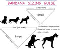 ARING PET Summer Dog Bandana-Cute Pink Dog Bandanas, Comfortable Pet Scarf Dogs Triangle Bibs for Small to Large Girl Do