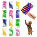 AGYM Cat Spring Toys, 12 Pack Cat Spiral Springs for Indoor Cats, Colorful & Durable Plastic Spring Coils Attract to Swat, Bite, Hunt, Interactive Toys for Kittens