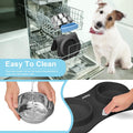 Slow Feeder Dog Bowls 3 in 1 Stainless Steel Food Water Bowl to Slow Eating