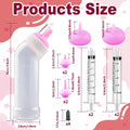 Puppies Nursing Nipple with Syringe, Wide Mouth Angled Kittens Feeding Bottles, with Ventilation Valve Resistant Tearing