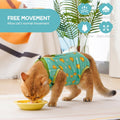Avont Cat Recovery Suit - Kitten Onesie for Cats After Surgery, Cone of Shame Alternative Surgical Spay Suit for Female Cat, Post-Surgery or Skin Diseases Protection -Duck(M)