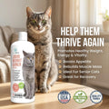 Liquid Cat Weight Gainer 16oz - High Calorie Cat Food Appetite Stimulant - Weight Gain for Cats Appetite Stimulant – Hig
