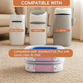 4 Pack 28FT Cat Litter Refill Cartridge, Compatible with Pet Genie Standard/Plus/Style Pail Refills, Up to 16 Months of 