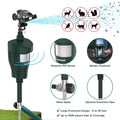 Hoont Cat Repellent- Squirrel Deterrent- Motion Activated Sprinkler- Outdoor- Deer Repellent-Cat Deterrent-Skunk Repelle