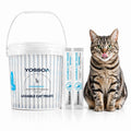 YOSSOA 100tubes Cat Treat Lickable, Omega-3 Fish Oil for Skin and Coat Health Squeezable Creamy Purée Cat Treat Real Chicken Puree Lickables Bulk Wet Squeeze Treats for Kittens Healthy Grain-Free