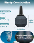 Pawfly Aquarium 0.8 Inch Air Stone Ball Bubble Diffuser Release Tool for Nano Air Pumps Small Buckets and Fish Tanks, 10