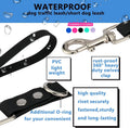 Short Dog Leash - 9 Inch Dogs Lead Grab Tab Heavy Duty Waterproof PVC Dog Training Traffic Leashes for Safety Control Be