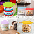 YUEZHOUYB 5 Pack Pet Food Can Covers Universal Can Lids Safe/Silicone Dog&Cat Food Can Lid Covers