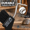 Horse Hoof Pick with Brush, Black