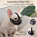 Short Snout Dog Muzzle, Won't Cover Forehead French Bulldog Muzzle, Anti-Biting Chewing Barking for English Bulldog, Pug