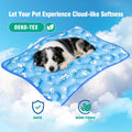 Dog Cooling Mat, Extra Large Cooling Dog Bed Mat for Indoor & Outdoor, Q-Max>0.5, Machine Washable Non-Toxic Portable Pe