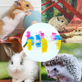 3 Pack Hamster Water Feeder Bottle, 125 ml No-Drip Small Animals Water Dispenser, Pet Hanging Water Bottle for Guinea Pi