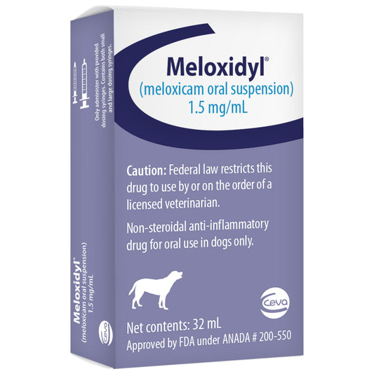 Meloxidyl Oral Suspension 1.5 mg/mL for Dogs - 32 mL Bottle